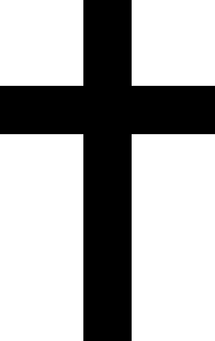Christian Symbols - Black Cross Png (900x1426), Png Download