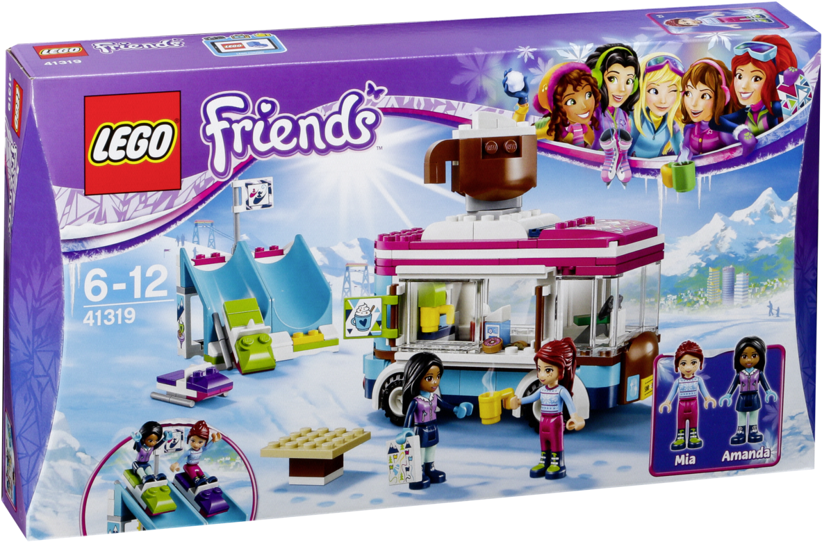 Lego Friends - Wintersport Chocowagen - Lego Friends Snow Resort Hot Chocolate Van (41319) (1200x797), Png Download