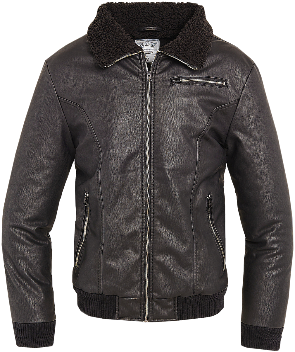 Leather Winter Coat Free Png Image - Mens Faux Leather Winter Jacket (1200x1200), Png Download