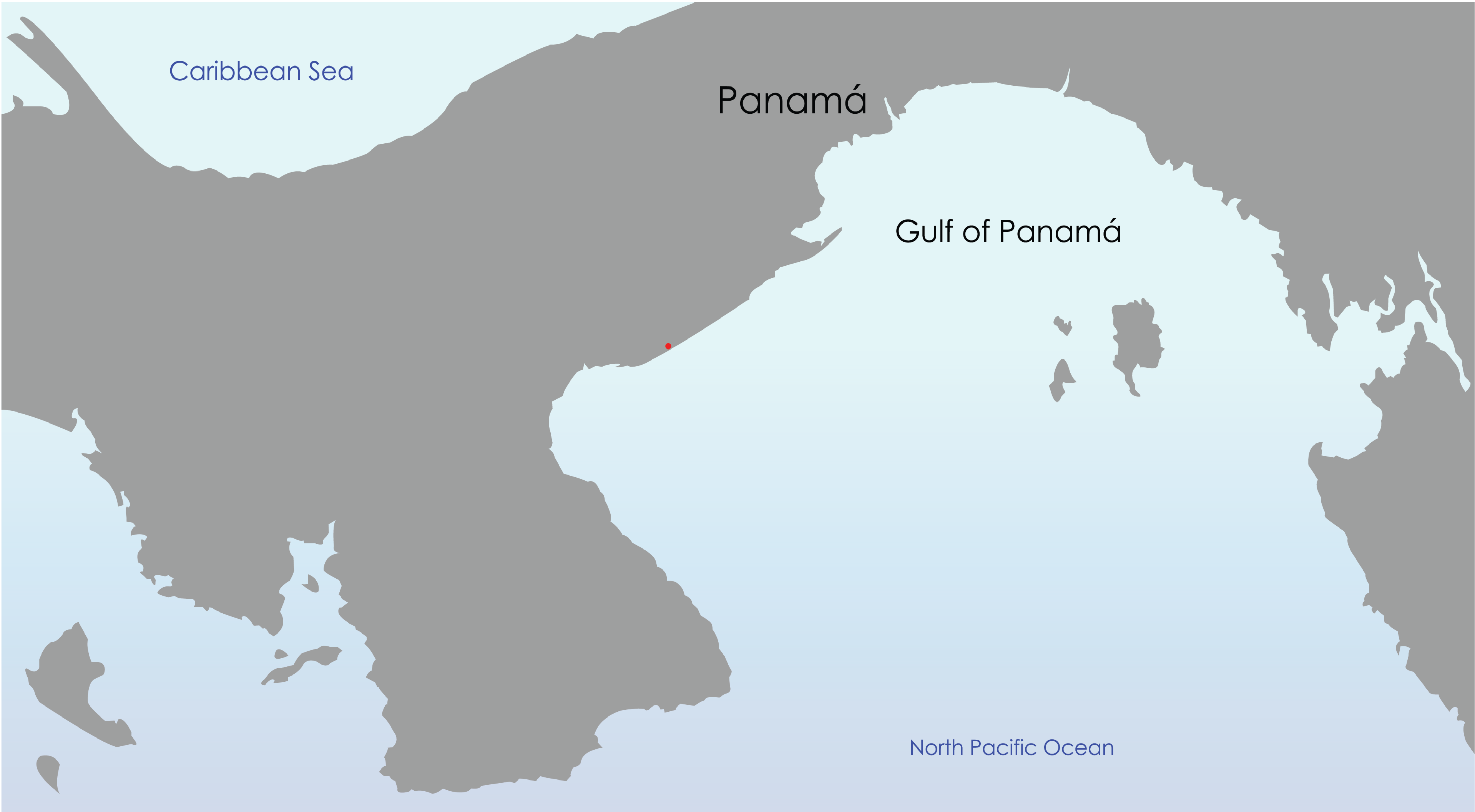 Shop Playa Blanca - Vector Png Panama Mapa (3838x2113), Png Download