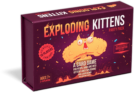 Exploding Kittens Party Pack Cards (720x430), Png Download