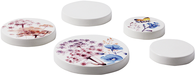 5 Assorted Heat-proof Table Mats - Gien Azurgien Azure Table Mats - Set 3 Assorted (711x600), Png Download