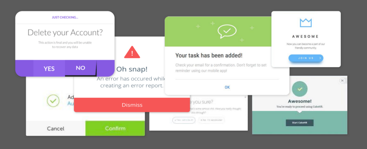 Best Practices For Modals / Overlays / Dialog Windows - モーダル 開く ボタン デザイン (1179x480), Png Download