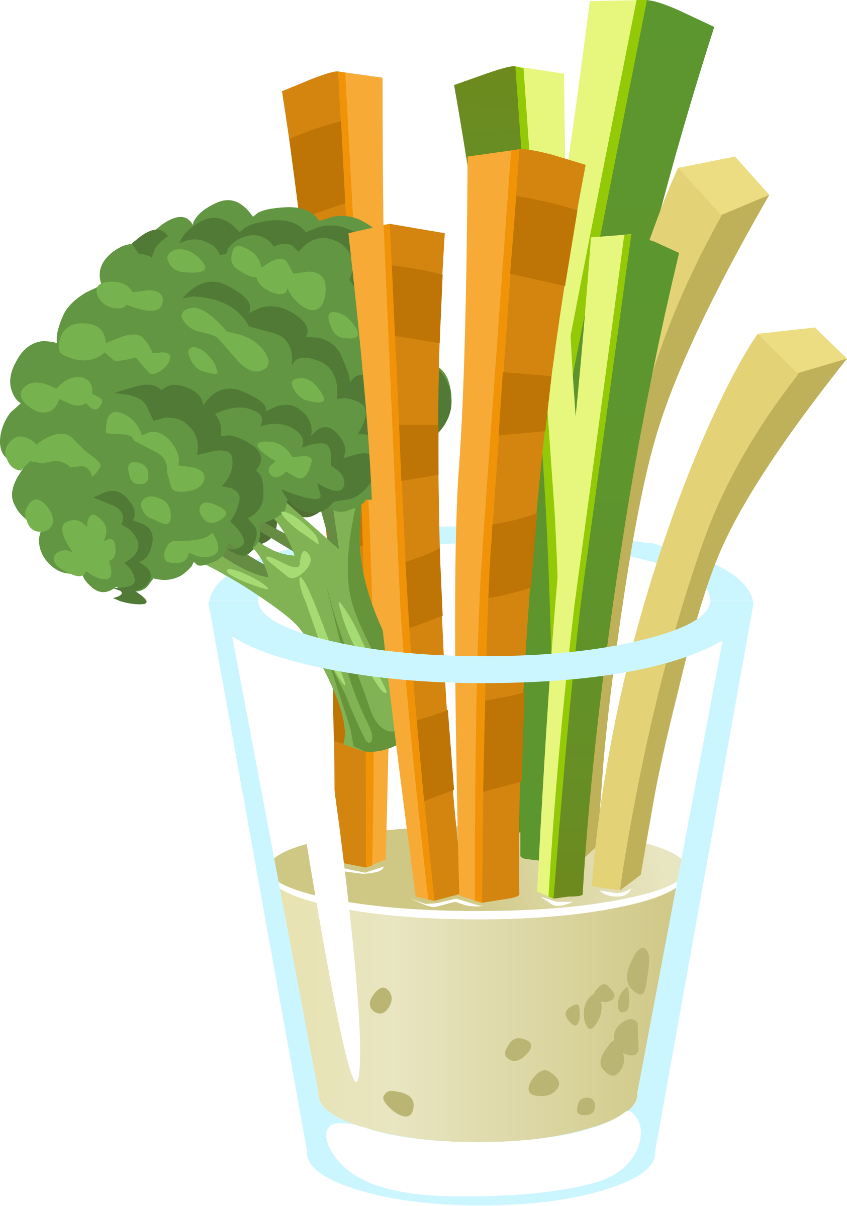 Clipart Black And White Stock Food Common Crudites - Crudite Clipart (1685x2400), Png Download