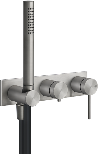 316 Two Way Build In Shower Mixer With Diverter, Water - Gessi 316 (600x600), Png Download