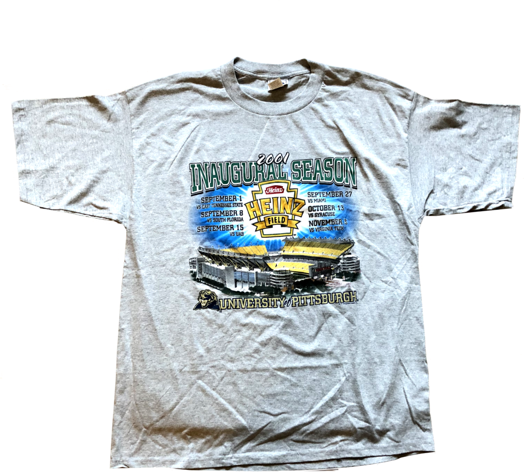 2001 Heinz Field Inaugural Season "pitt Panther" Shirt - 2001 (1024x1024), Png Download