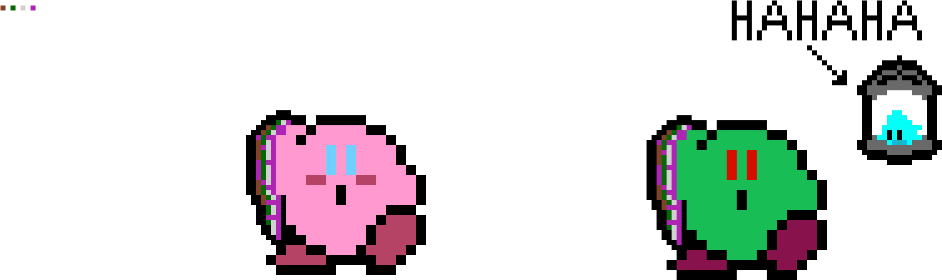 Kirby Sprite - Kirby (1900x560), Png Download