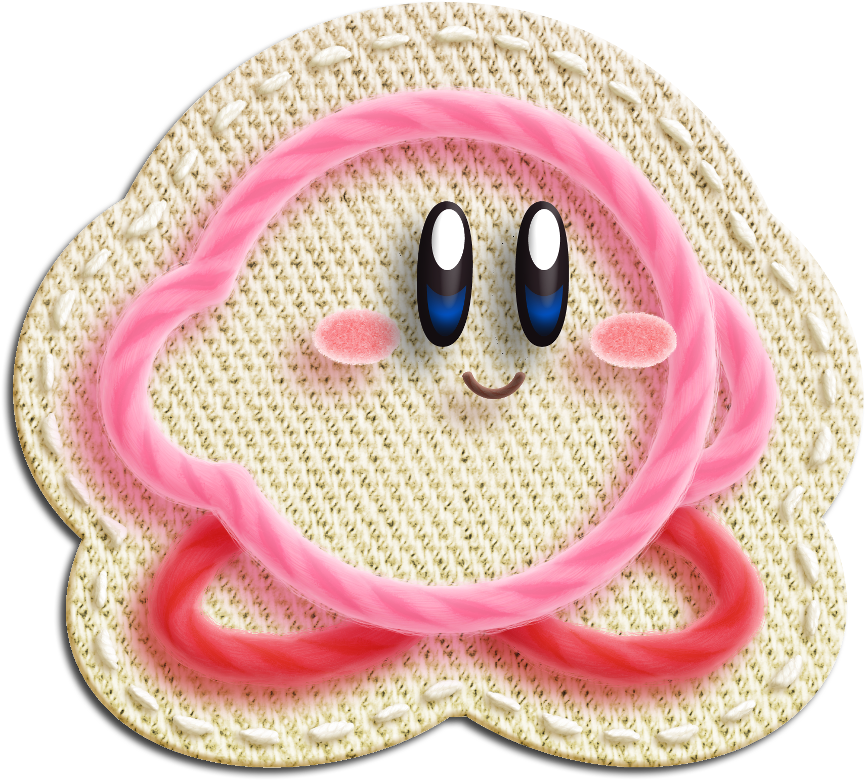 Yarn Kirby - Kirby's Extra Epic Yarn (1800x1600), Png Download