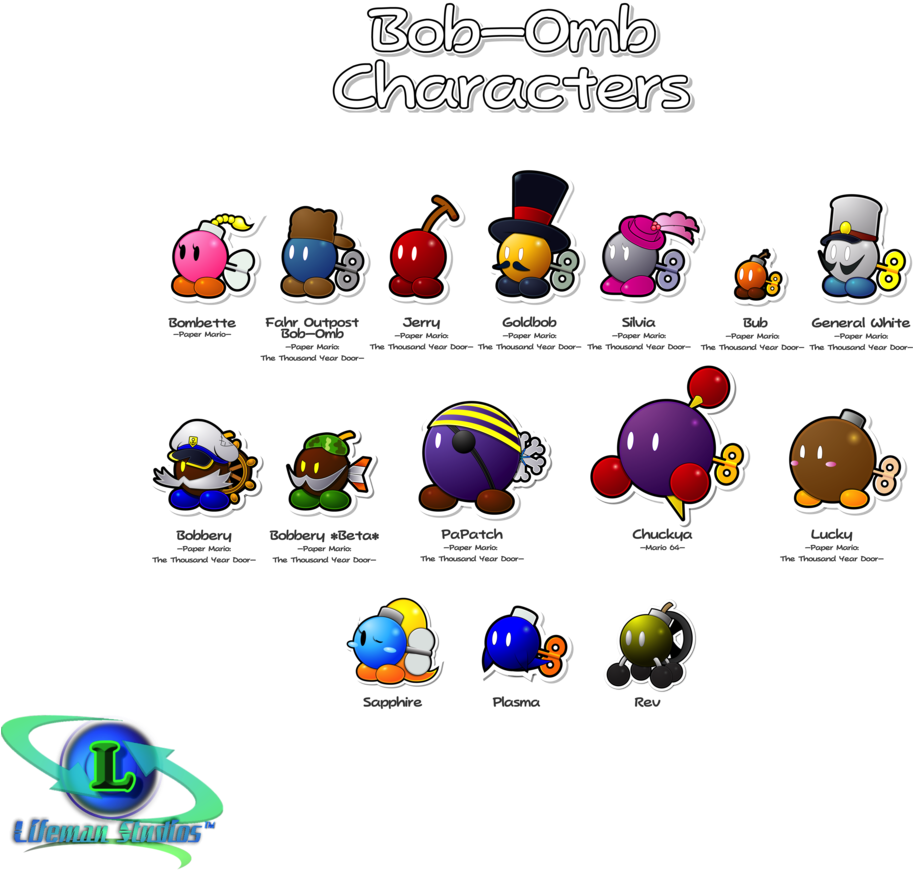 Paper Bob Ombs 2 By Dpghoastmaniac2-d6a2tzp - Paper Mario Bomb Ombs (912x876), Png Download