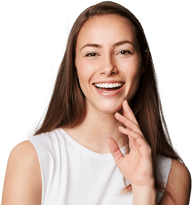 Young Woman With Flawless Smile - Human (996x680), Png Download