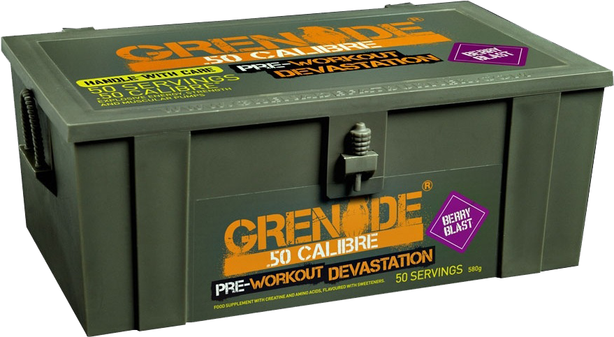 50 Calibre Pre Workout Devastator Ammo Box - 50 Caliber Pre Workout (900x624), Png Download