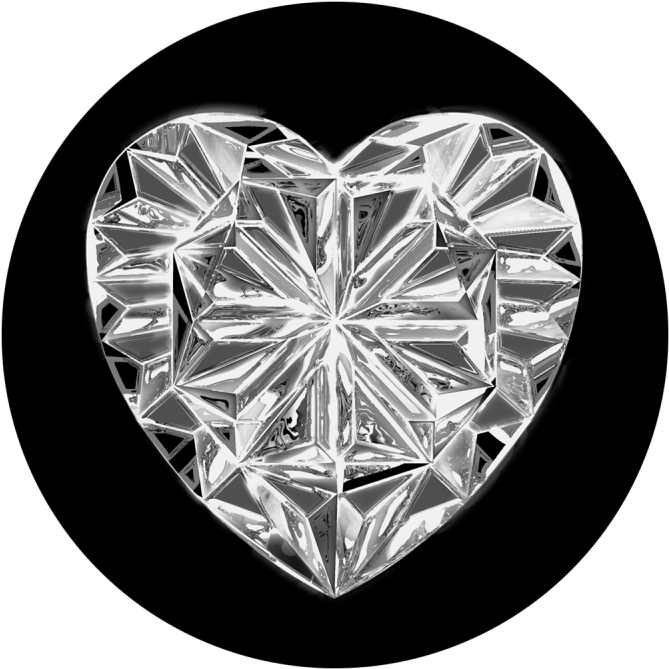 Crystal Heart - Babies Allowed (800x800), Png Download