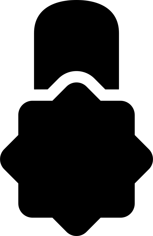 Star Tag Black Shape Comments (638x980), Png Download