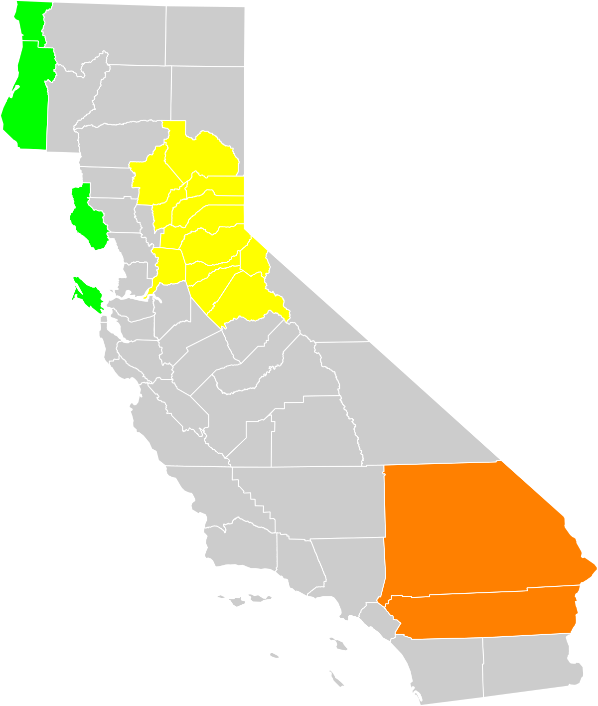 California County Election Results 2016 (1200x1416), Png Download