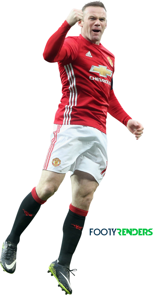 23 Jan - Manchester United Rooney 2017 Png (503x970), Png Download