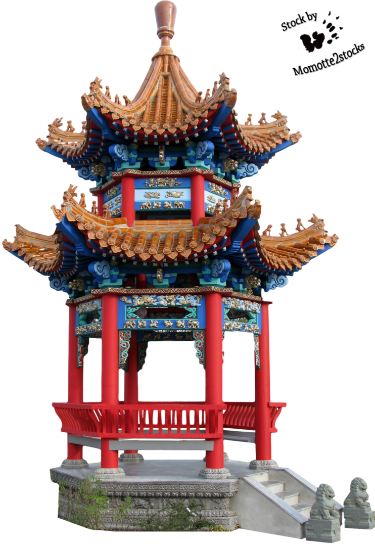 Chinese Temple Png (742x1076), Png Download