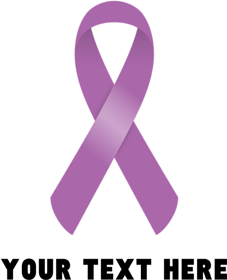 Purple Awareness Ribbon Customized Banner - Purple Awareness Ribbon Customized Throw Blanket (700x700), Png Download