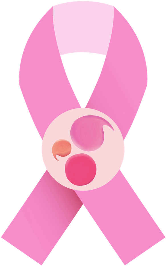 You Can Also Download This Breast Cancer Sticker - Illustration (1080x1080), Png Download