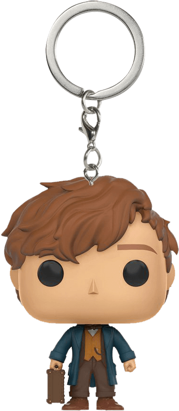 Fantastic Beasts Newt Scamander Pop Keychain (850x850), Png Download