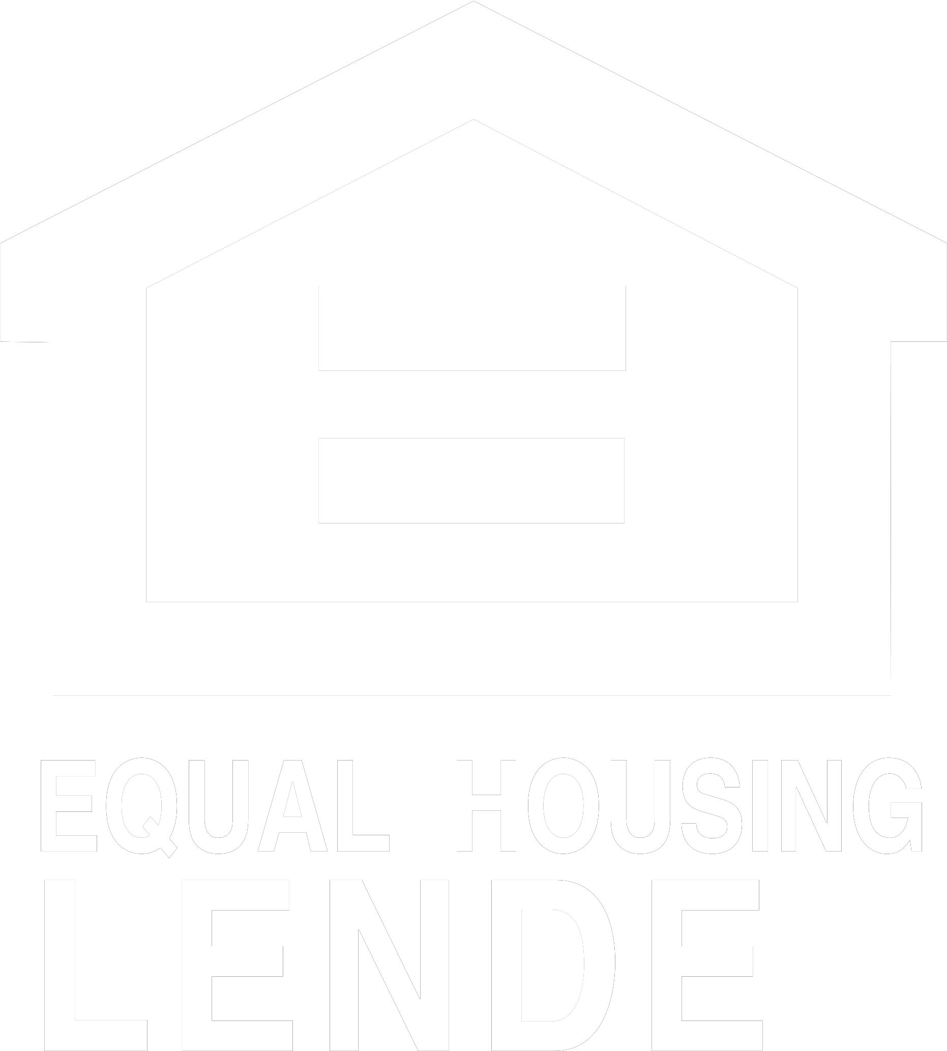 We Do Business In Accordance With The Federal Fair - White Equal Housing Lender Logo (2000x2173), Png Download