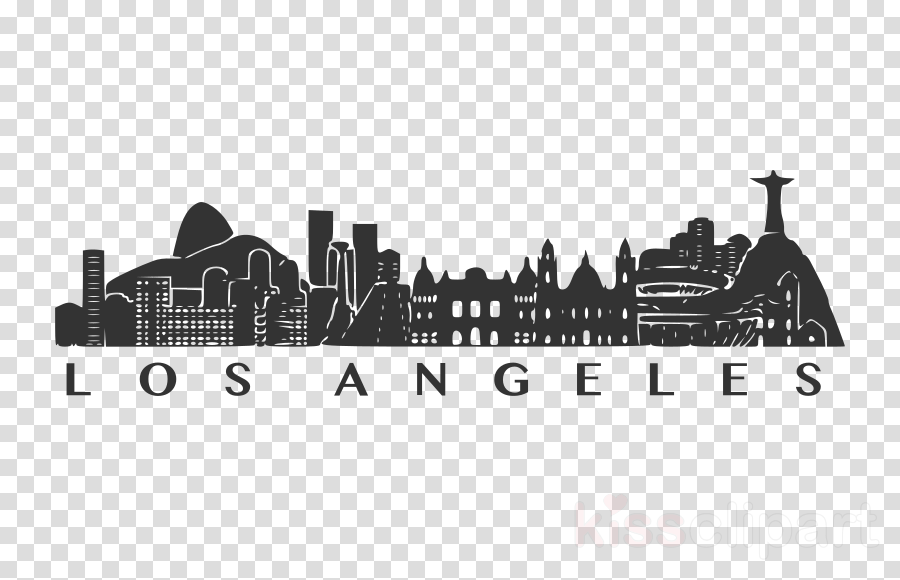 Los Angeles Skyline Clipart Los Angeles Clip Art - Monumentos Do Brasil Vetor (900x580), Png Download