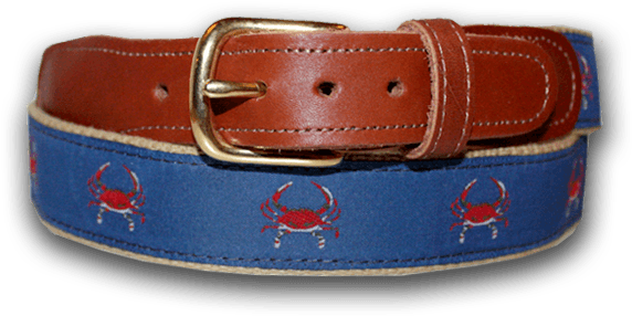 Blue & Red Crab / Belt - Thin Blue Line (600x596), Png Download