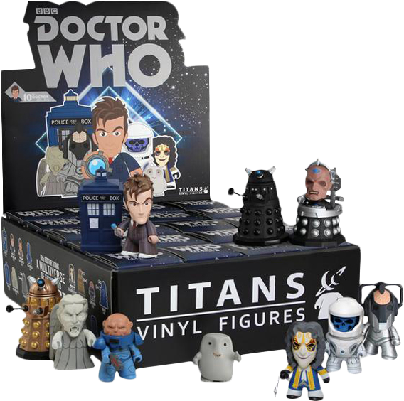Celebrate The World's Favourite Space And Time Traveling - Doctor Who - Mini Figures Series 2 Titans Blind Box (580x579), Png Download