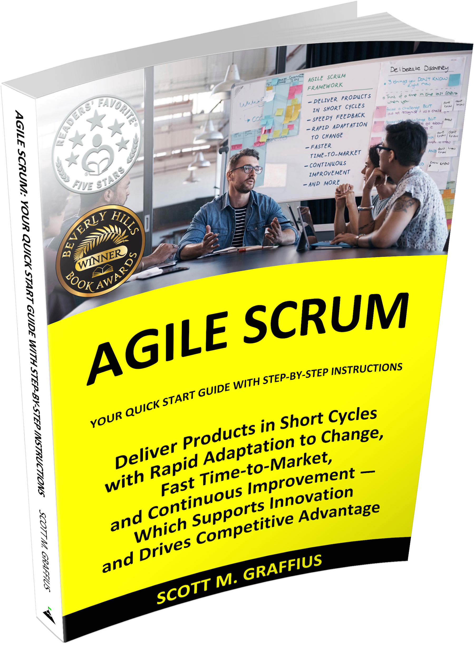 Softcover Png V180210 300dpi 3 8 Mb - Agile Scrum: Your Quick Start Guide With Step-by-step (1850x2500), Png Download