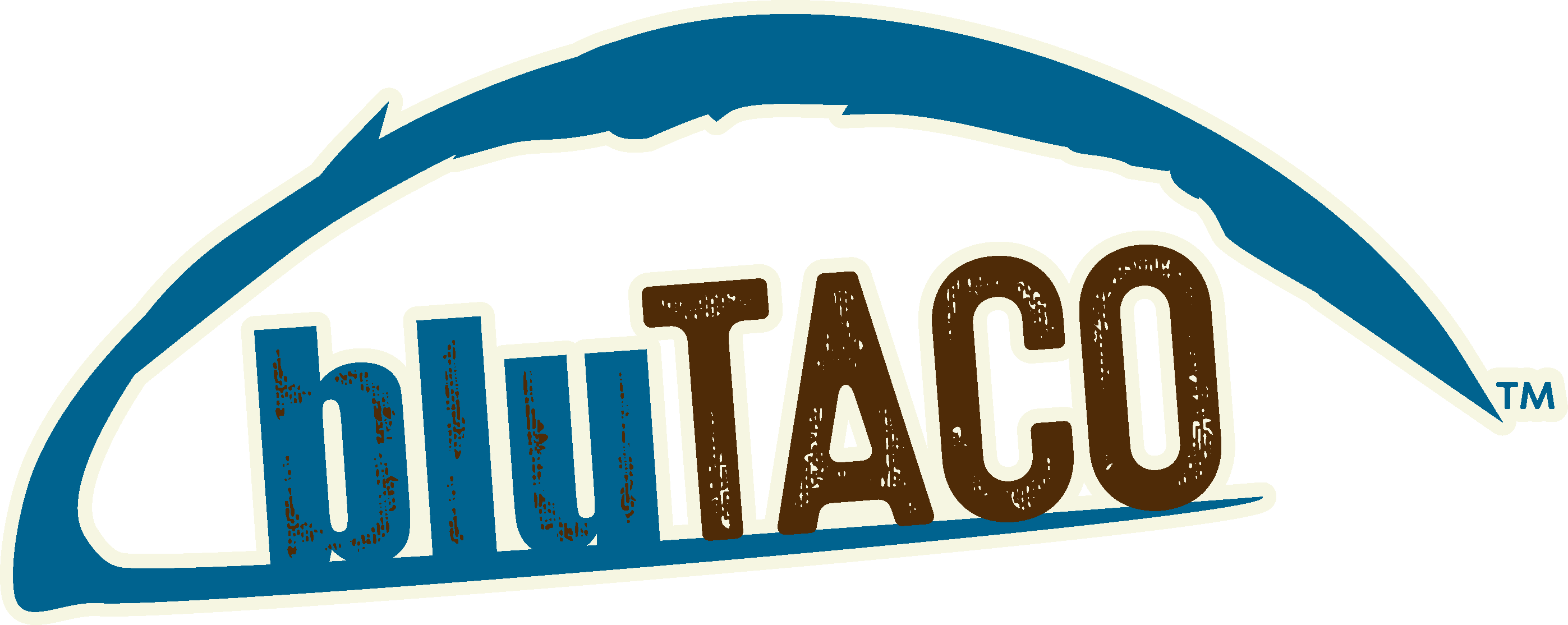 Blutaco Simply Southwest Goodness Go Trublu - Blu Taco (2795x1114), Png Download