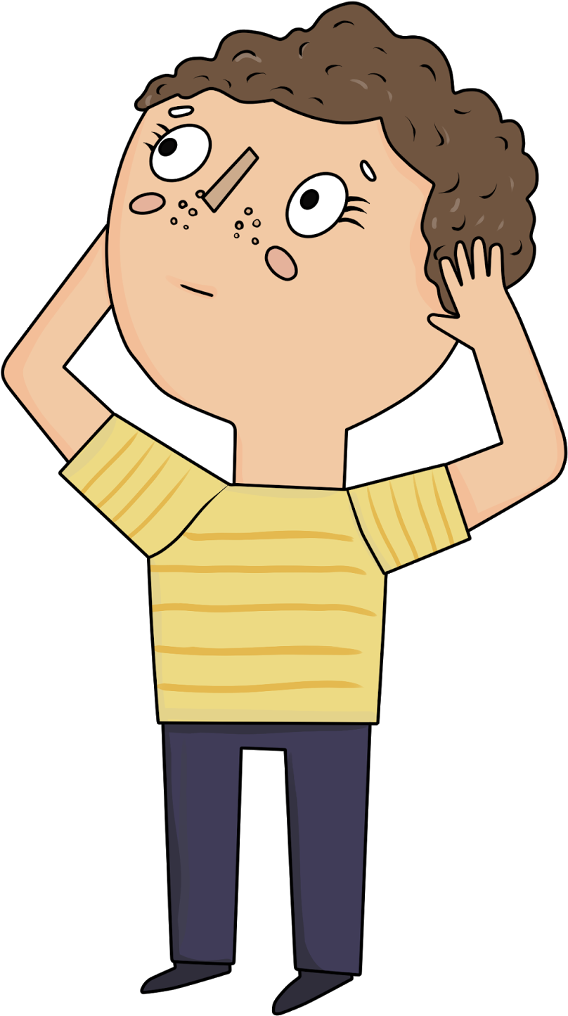 And Some Sensations Difficult To Manage, In Addition, - Cartoon (1166x1600), Png Download