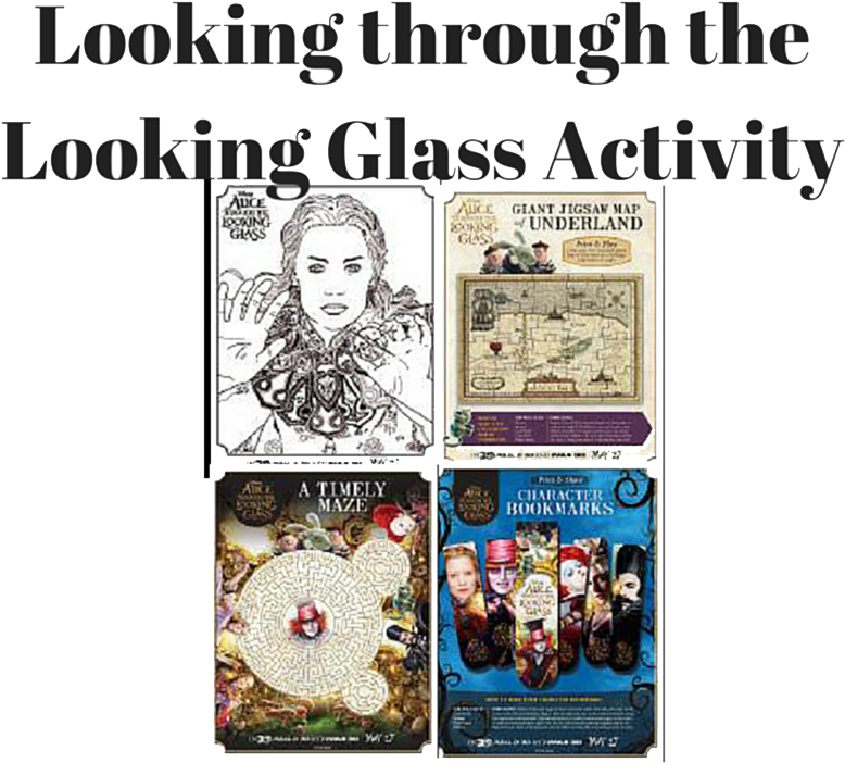 Alice Through The Looking Glass Activities - Morning (800x794), Png Download