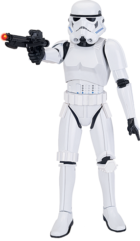 Star Wars Stormtrooper 43 Cm, , Large - Toys - Star Wars Interactive Figure With Sound (286x492), Png Download
