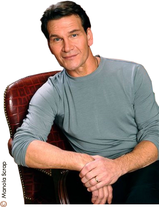 Tubes Personnes Célèbres Page 1 Patrick Swayze (562x750), Png Download