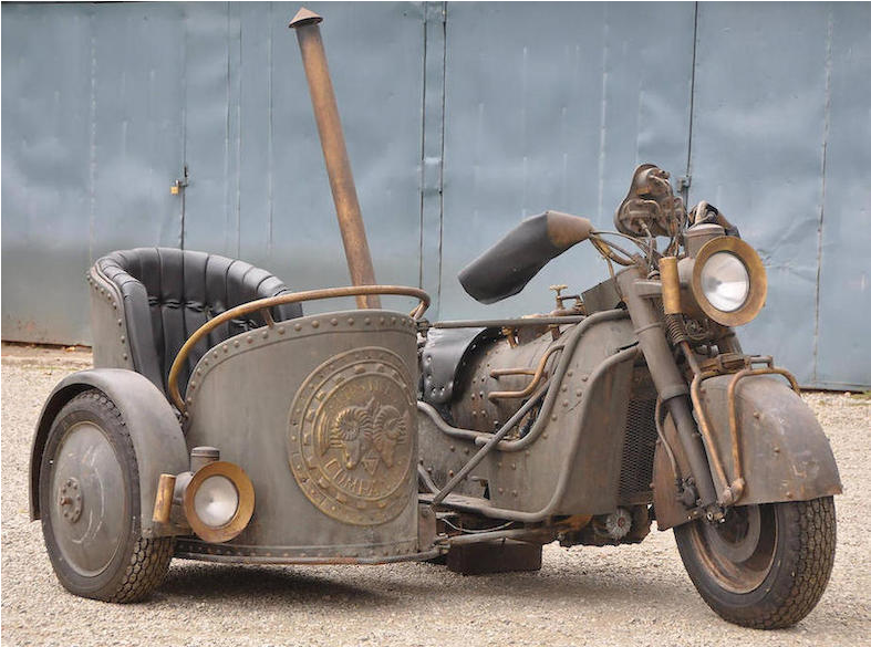 Bh 1 2 - Chariot Motorcycle (1543x584), Png Download