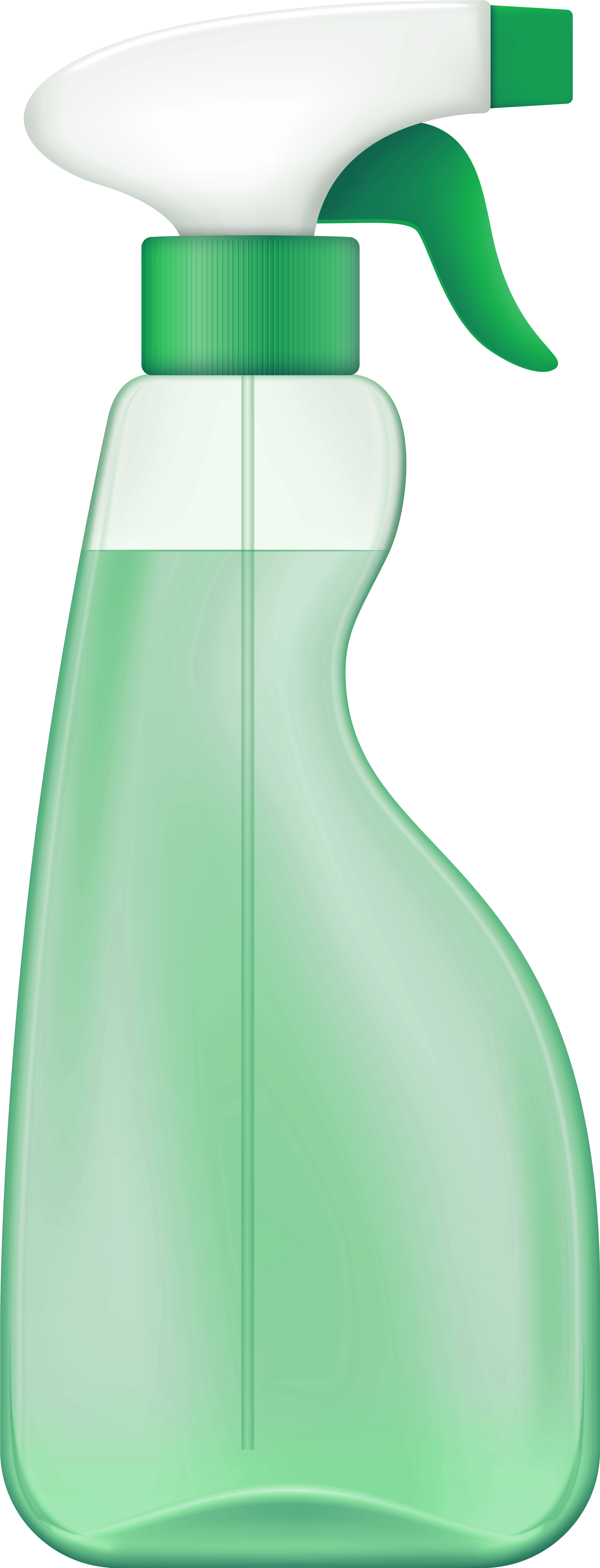 Green Spray Cleaner Png Clip Art - Clip Art (3105x8000), Png Download
