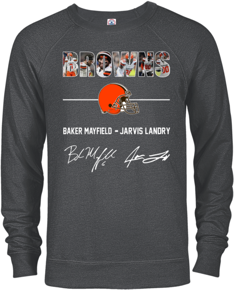 Browns Baker Mayfield - Got Apparel Adult Unisex French Terry Crew Halloween (1024x1024), Png Download