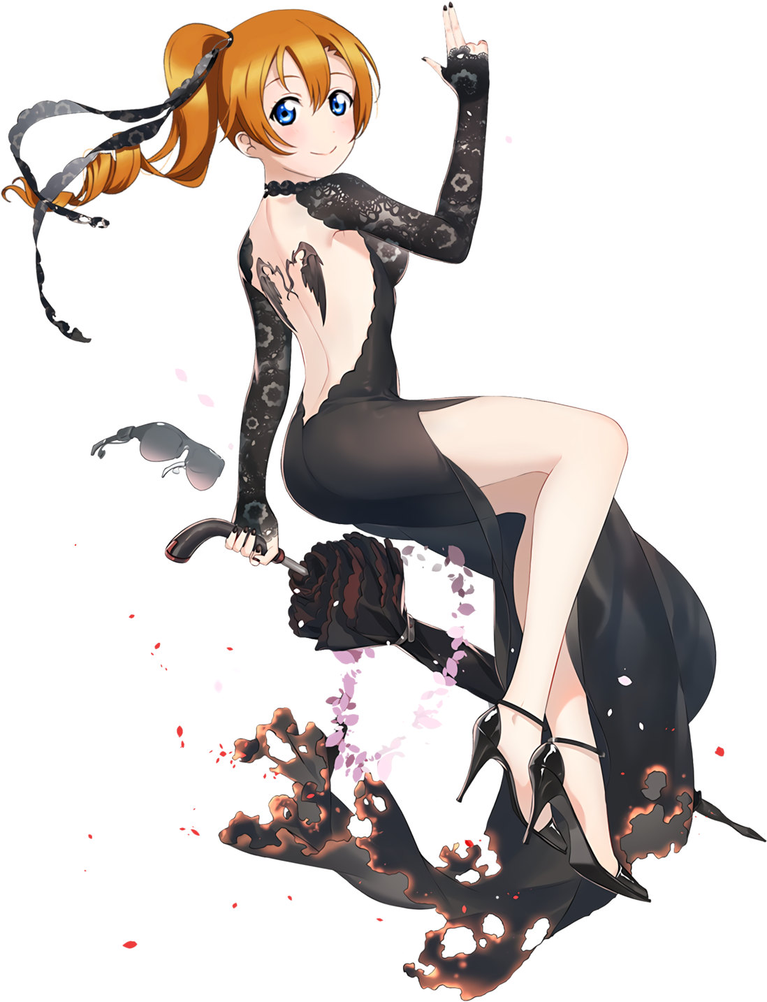 Black Tea > Honoka - Illustration (1280x1704), Png Download