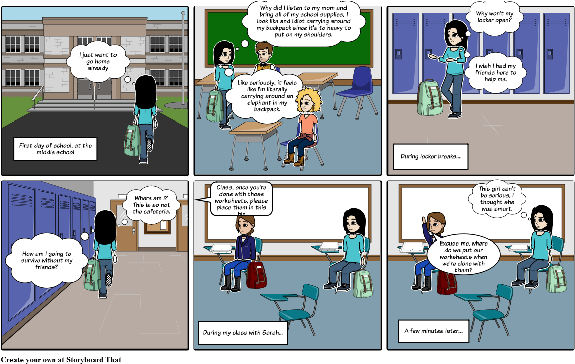 First Day Of Middle School - Middle School (1164x733), Png Download