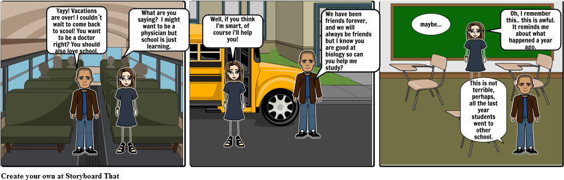 First Day Of School - Cartoon (1164x385), Png Download