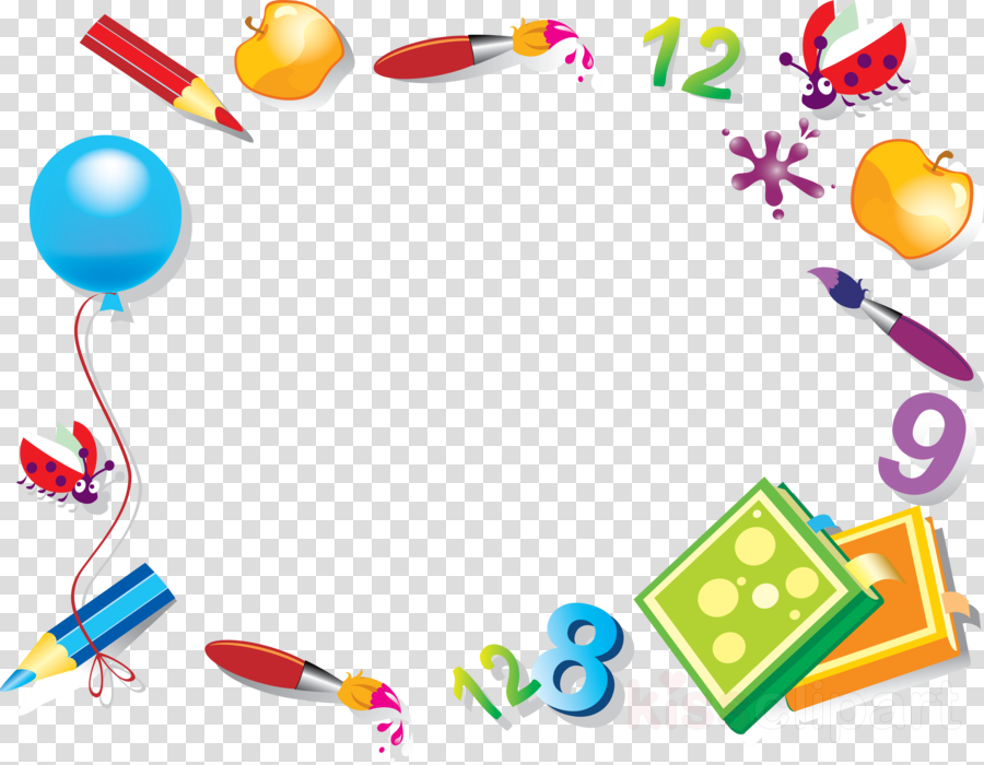 First Day Of School Png Clipart School Clip Art - Шкільні Рамки Для Тексту (900x700), Png Download