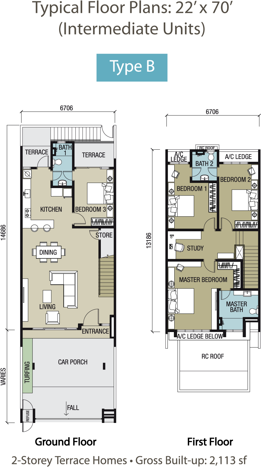 Typical Floor Plans - Floor Plan (1280x1654), Png Download