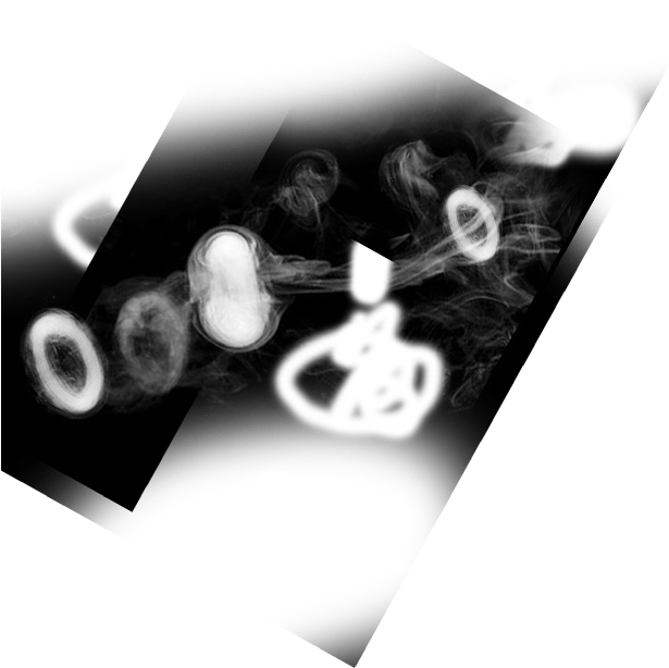 Smoke Rings Png➤ Download - Monochrome (614x768), Png Download