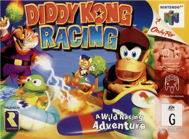 Accueil / Nintendo / N64 / Diddy Kong Racing - Diddy Kong Racing N64 (768x768), Png Download