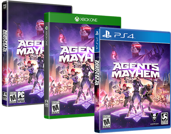 Esrb Aom Ps - Agents Of Mayhem Day 1 Edition Pc Dvd (680x506), Png Download