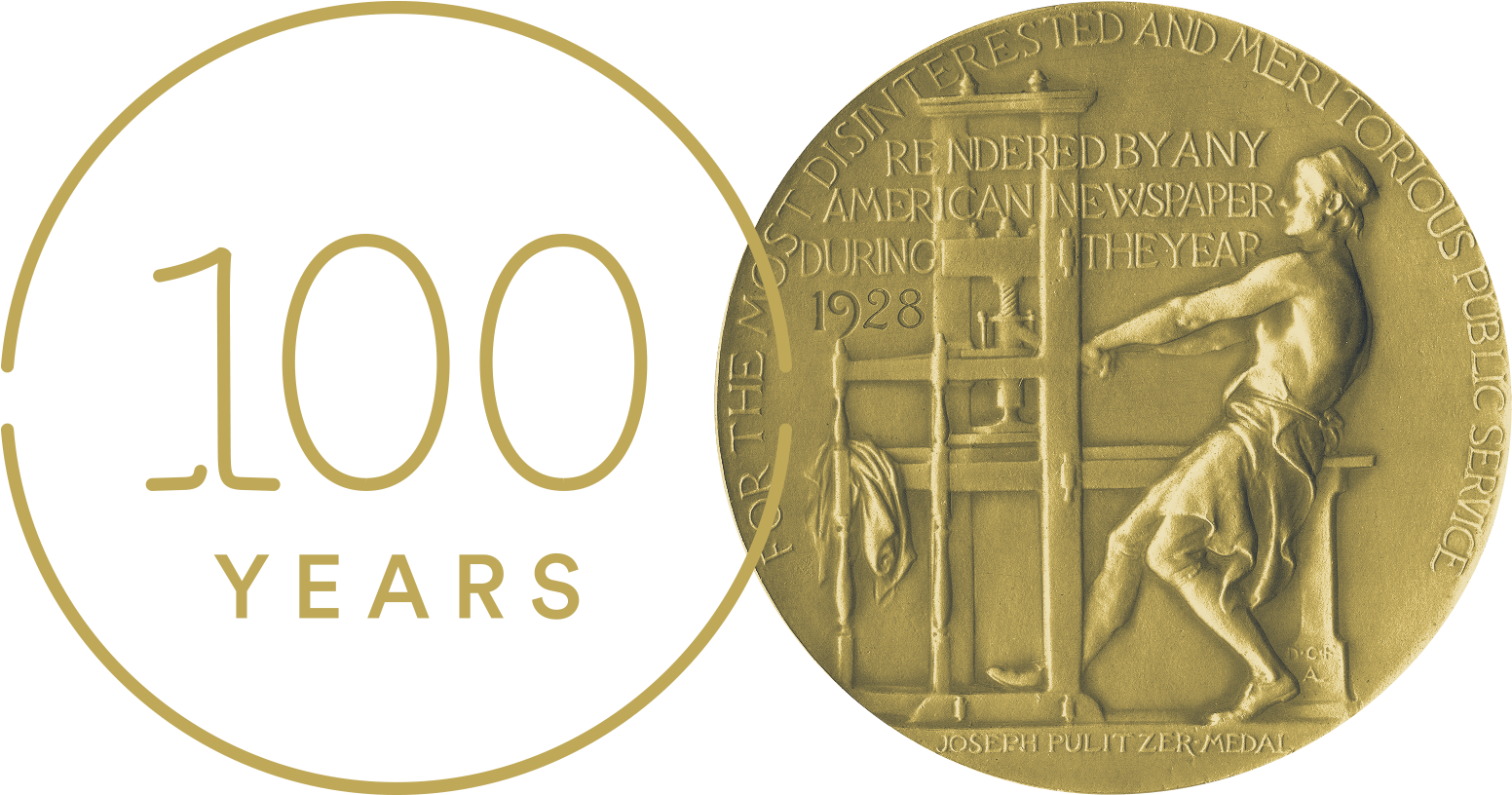 Pulitzer Centennial Icon - Pulitzer Prize For Fiction 1953 (1560x820), Png Download