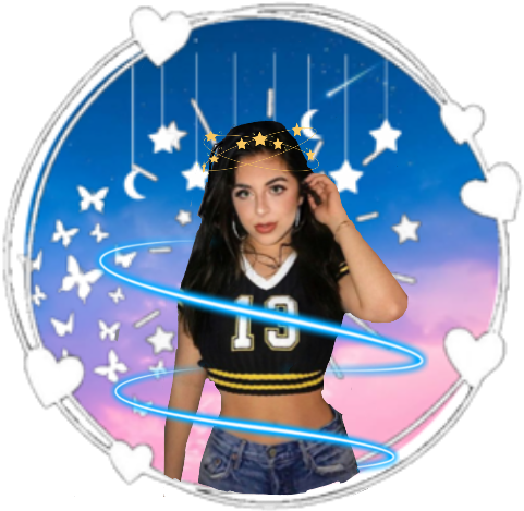 Babyariel Stars Laser Neon Cute Icon Freetouse Love (600x600), Png Download