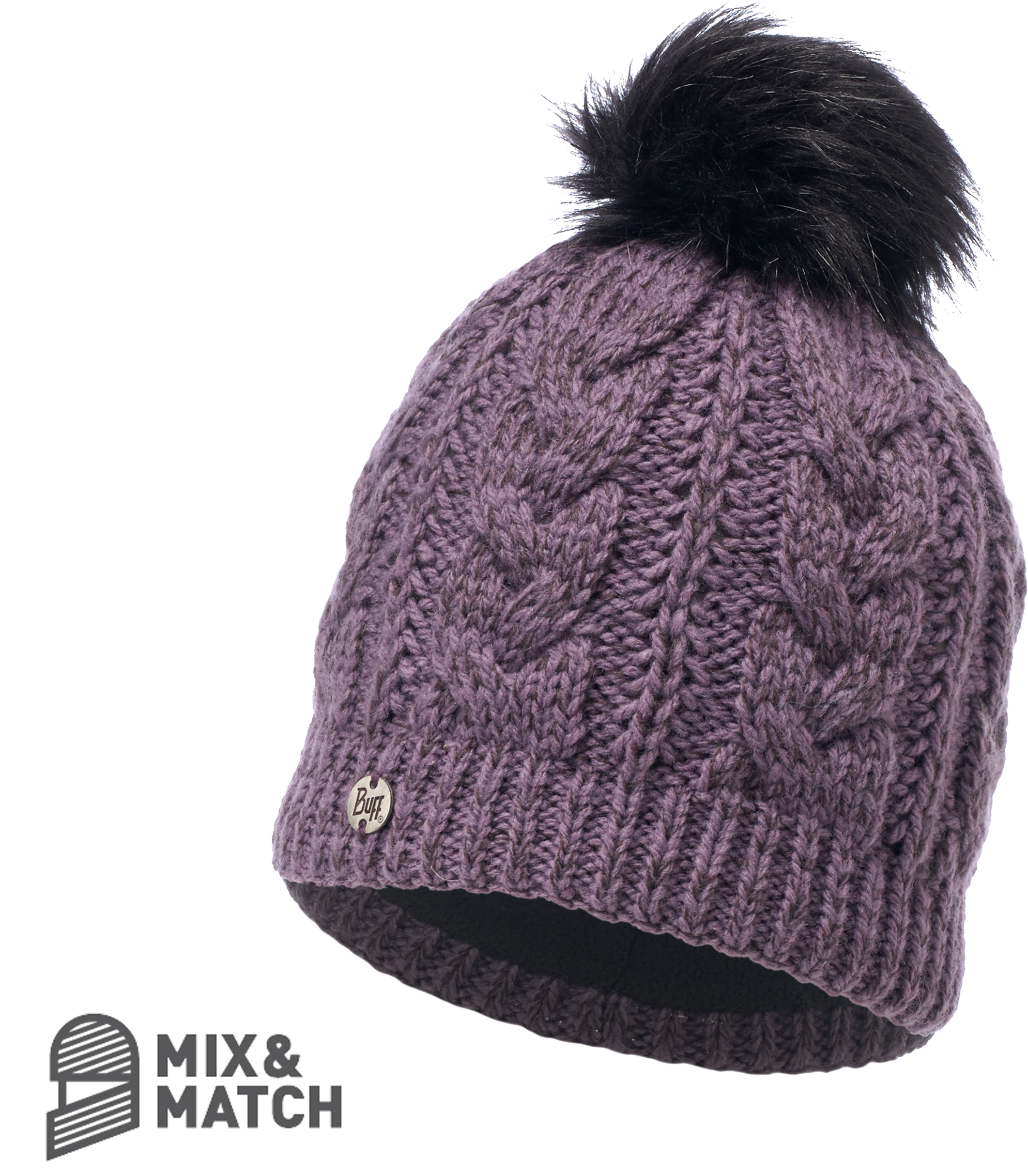 Buff Daily Darla Primaloft Knitted Beanie Bobble Hat (2560x2560), Png Download