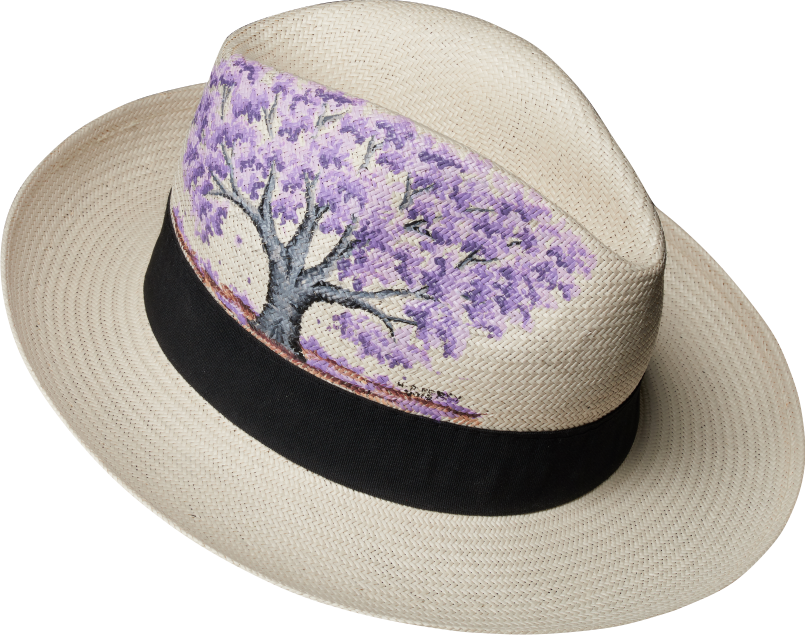 Living In Style / Panama Hat - Blue Jacaranda (805x635), Png Download