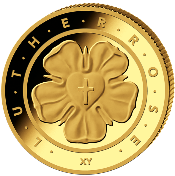 50 Euro Lutherrose - Münzen-günstiger.de 50 Euro Gold St 2017 Lutherrose (600x600), Png Download
