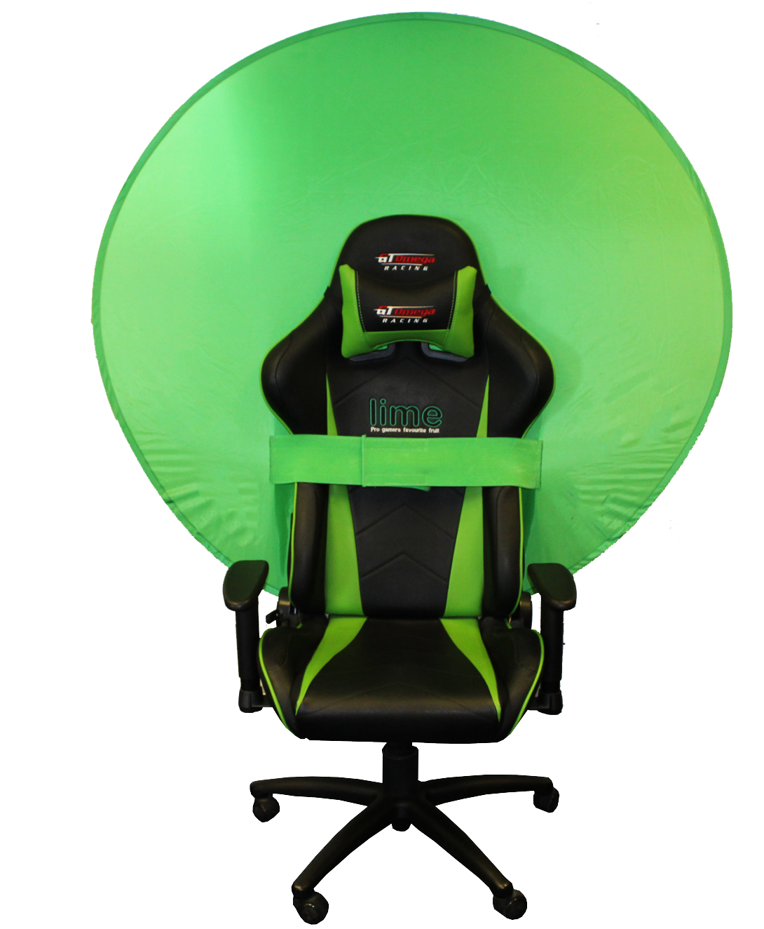 Webaround Green Screen/privacy Screen - Gaming Chair Green Screen (1318x1382), Png Download